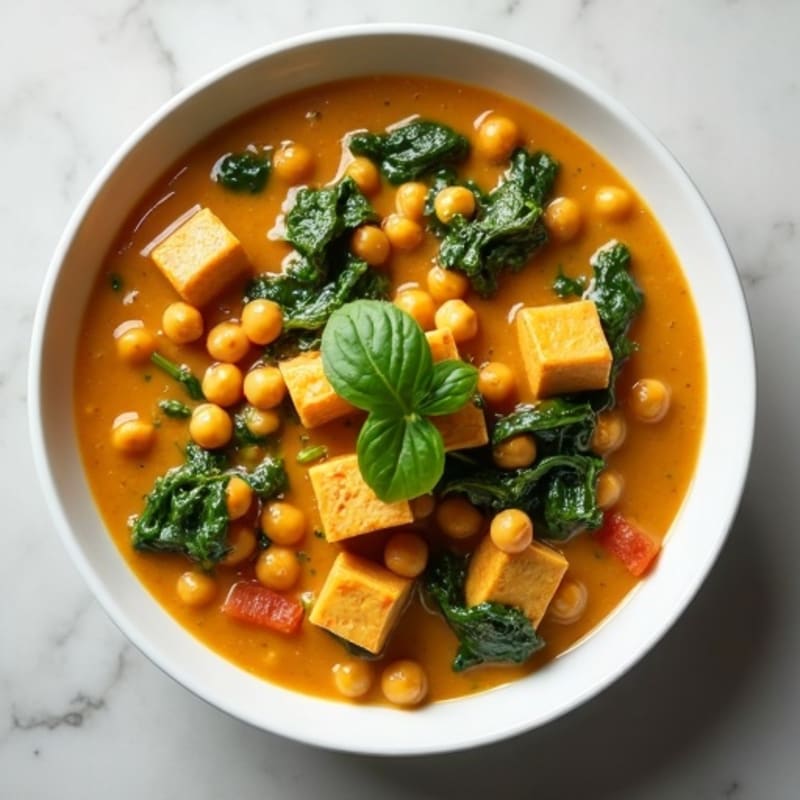 Creamy Chickpea and Spinach Curry