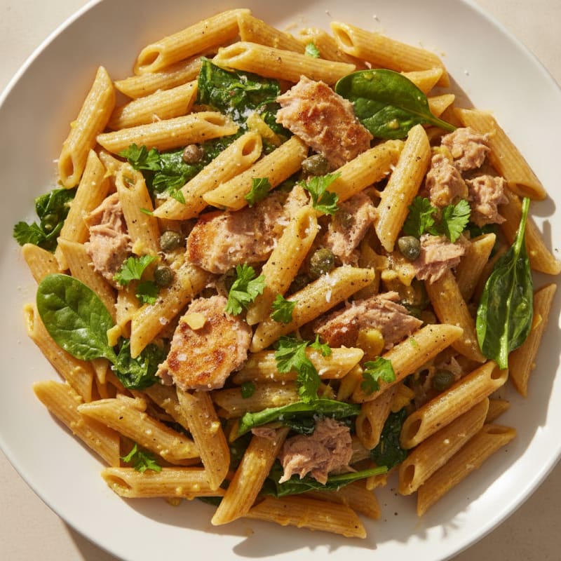 Tuna Pasta with Lemon-Herb Sauce