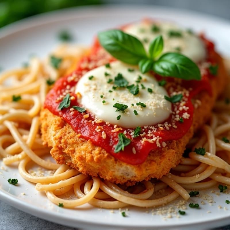 Crispy Baked Chicken Parmesan with Fresh Herbs