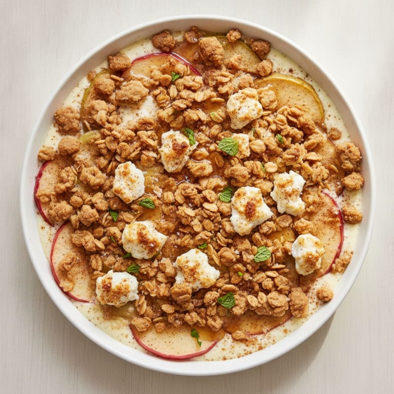 High-Protein Baked Apple Crumble