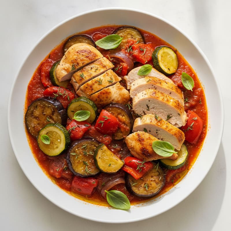 Roasted Vegetable Ratatouille with Fresh Herbs