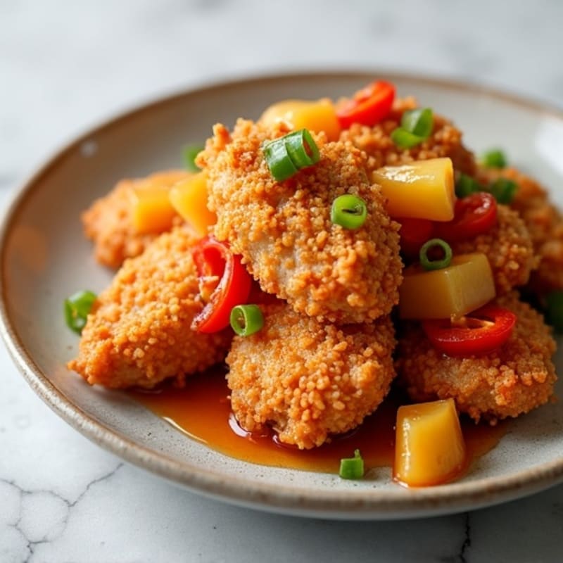 Crispy Baked Sweet and Sour Chicken