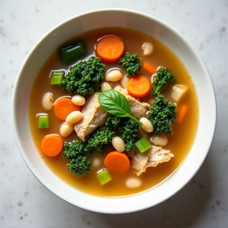 Hearty White Bean Chicken Kale Soup