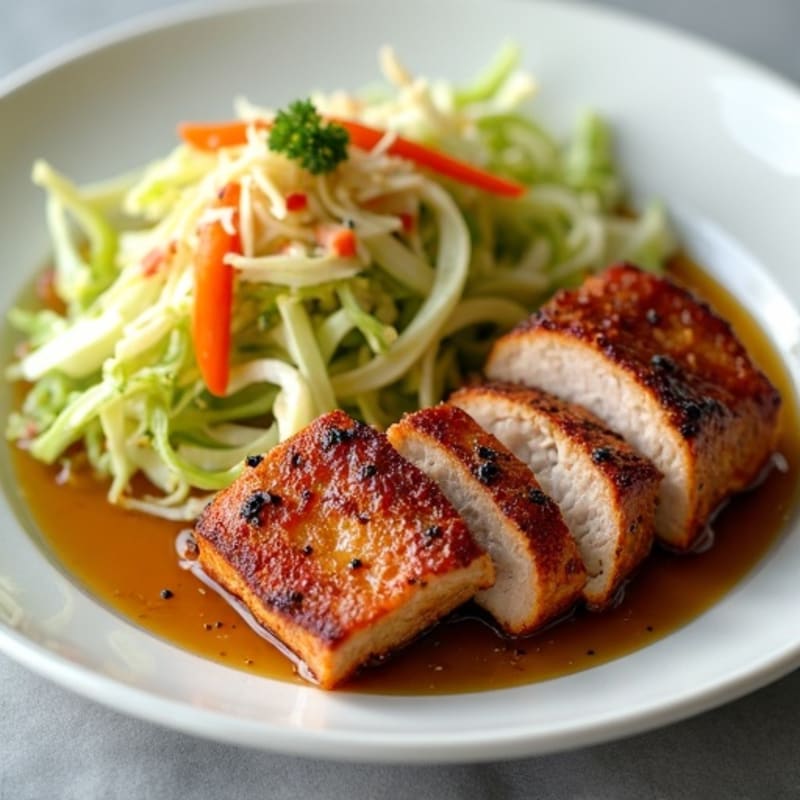 Crispy Slow Cooked Pork with Fresh Cabbage Slaw