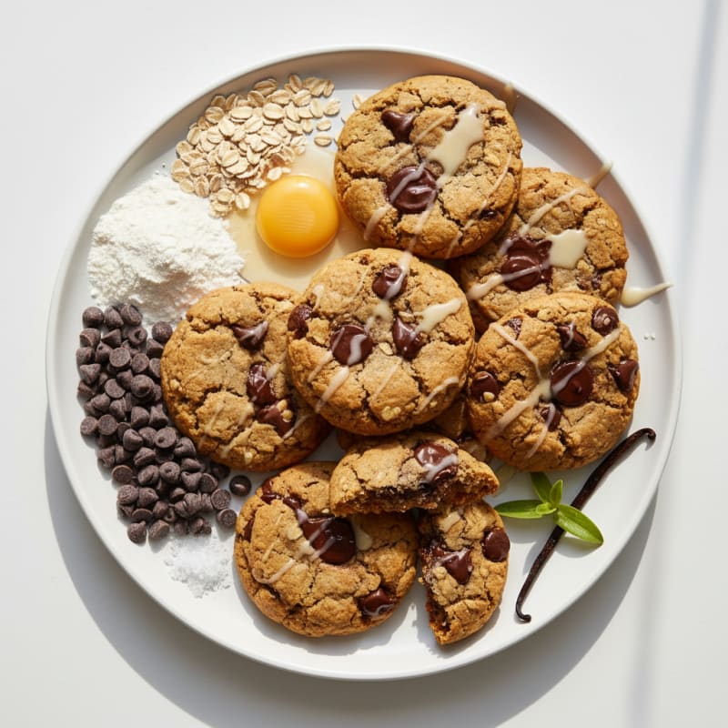 Chewy Chocolate Chip Protein Cookies