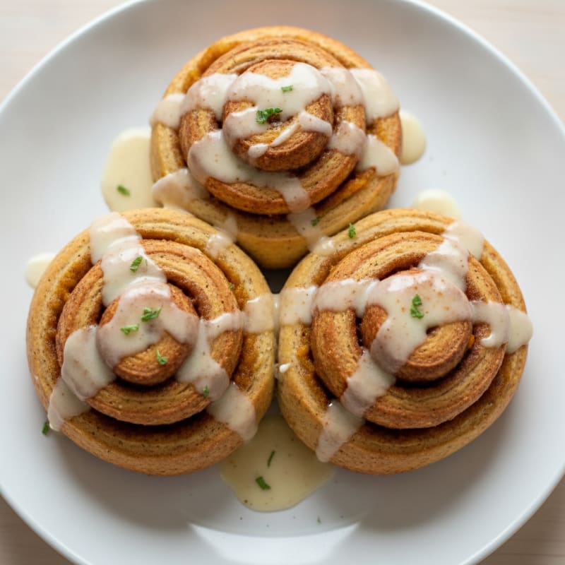 Pumpkin Protein Cinnamon Rolls