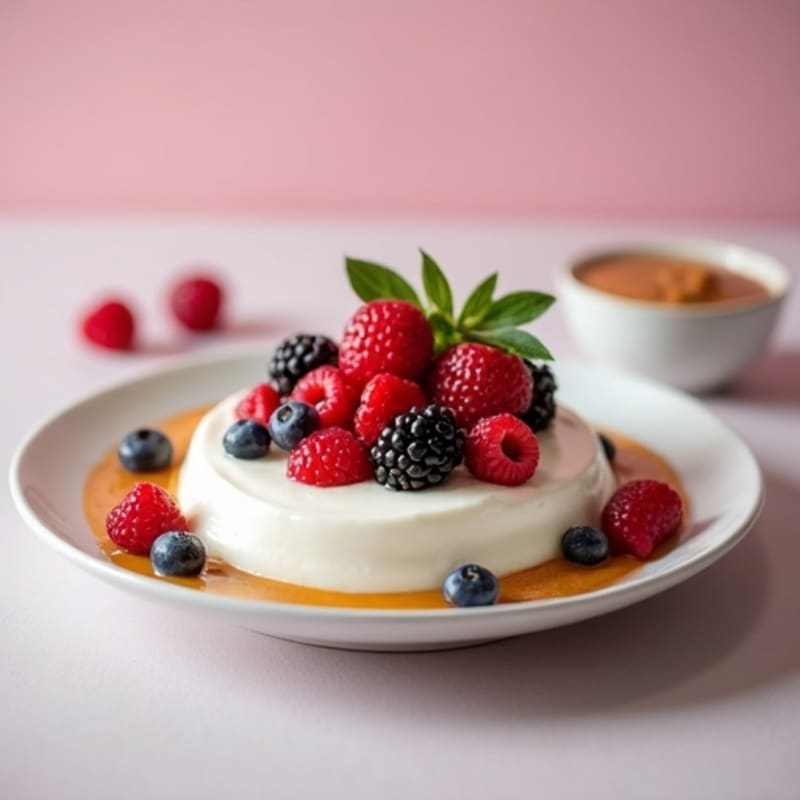 Creamy Greek Yogurt Protein Mousse with Berries