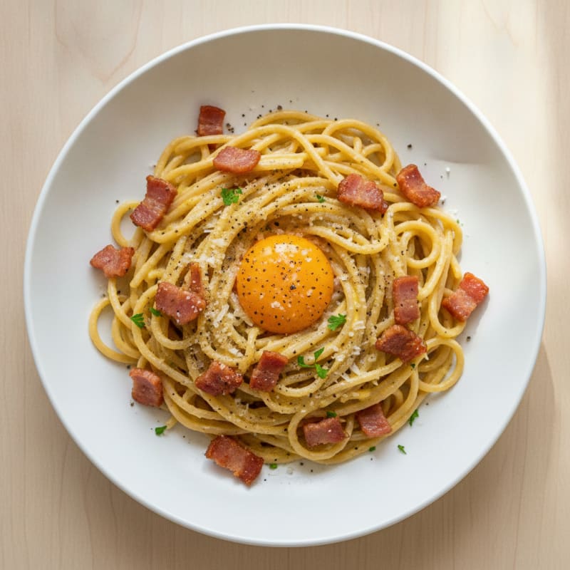 Classic Carbonara with Pancetta and Egg