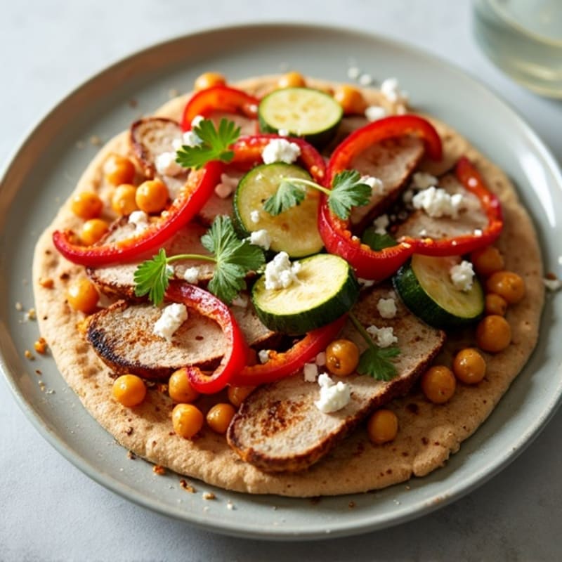 Crispy Roasted Vegetable Flatbread