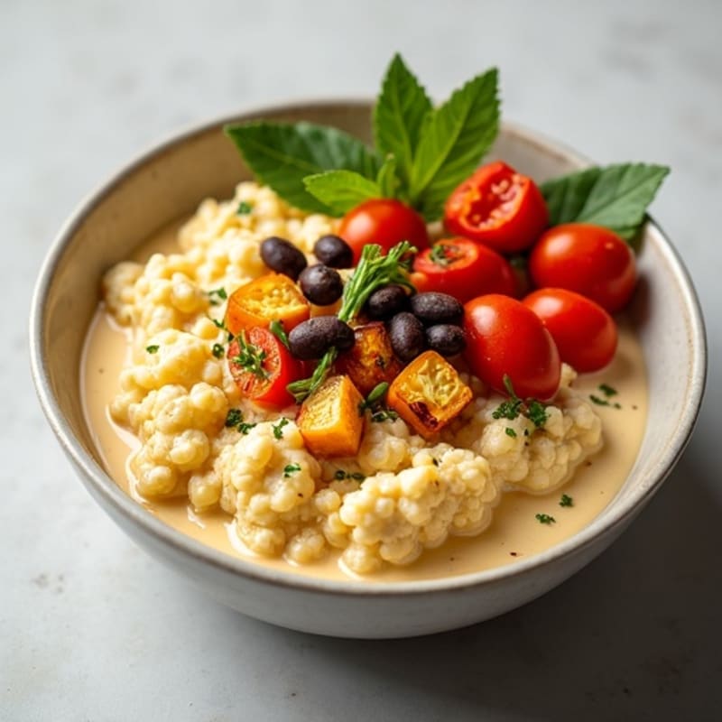 Creamy Cauliflower Queso with Fresh Vegetables