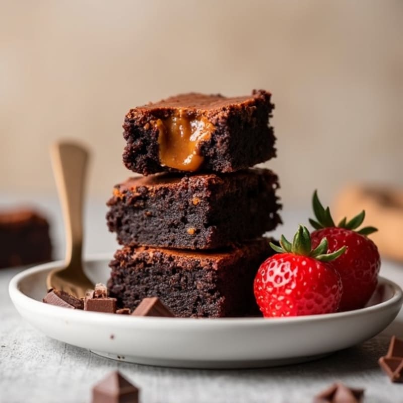 Protein-Rich Dark Chocolate Sweet Potato Brownies