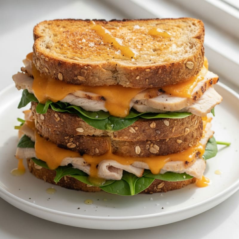 Triple-Decker Turkey & Sharp Cheddar Melt