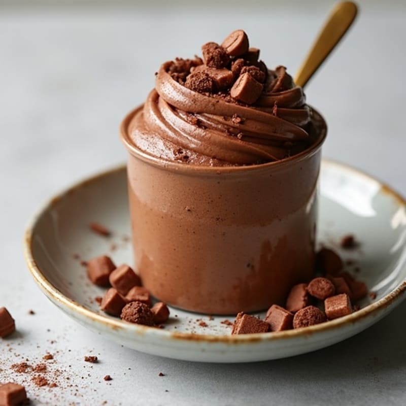 Protein-Rich Dark Chocolate Avocado Mousse