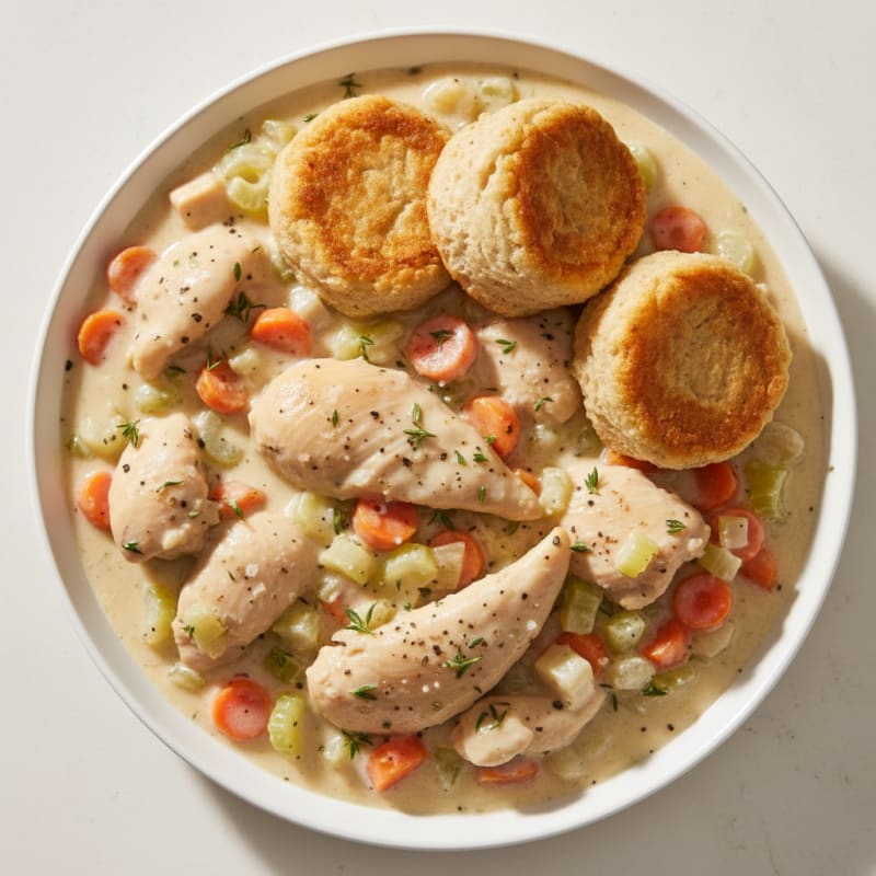 Creamy Herb Chicken and Dumplings