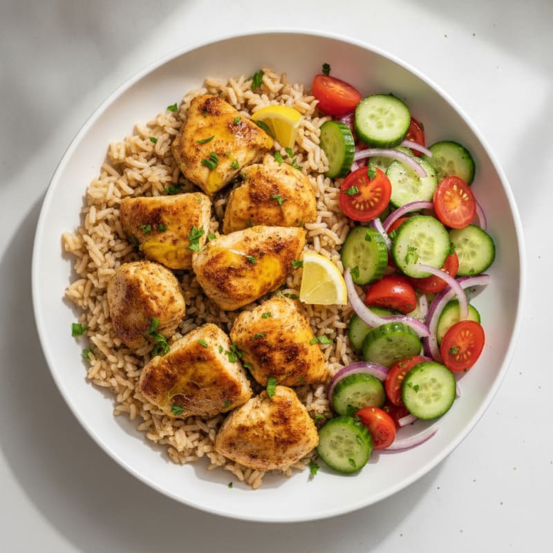 Chicken Shawarma Rice Bowl