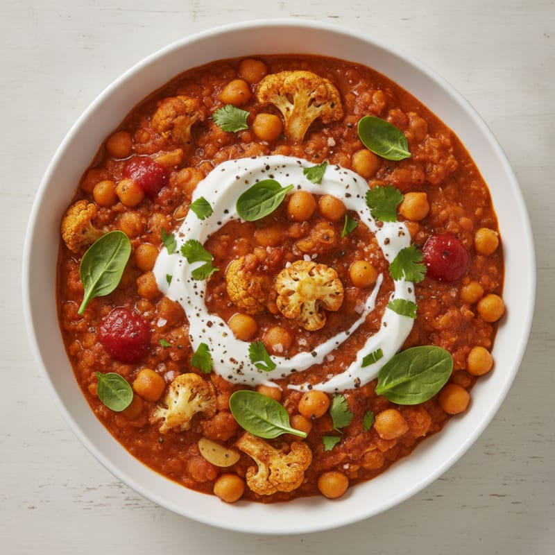 Roasted Vegetable and Chickpea Curry