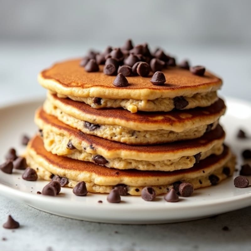 Chocolate Chip Protein Pancake Bake