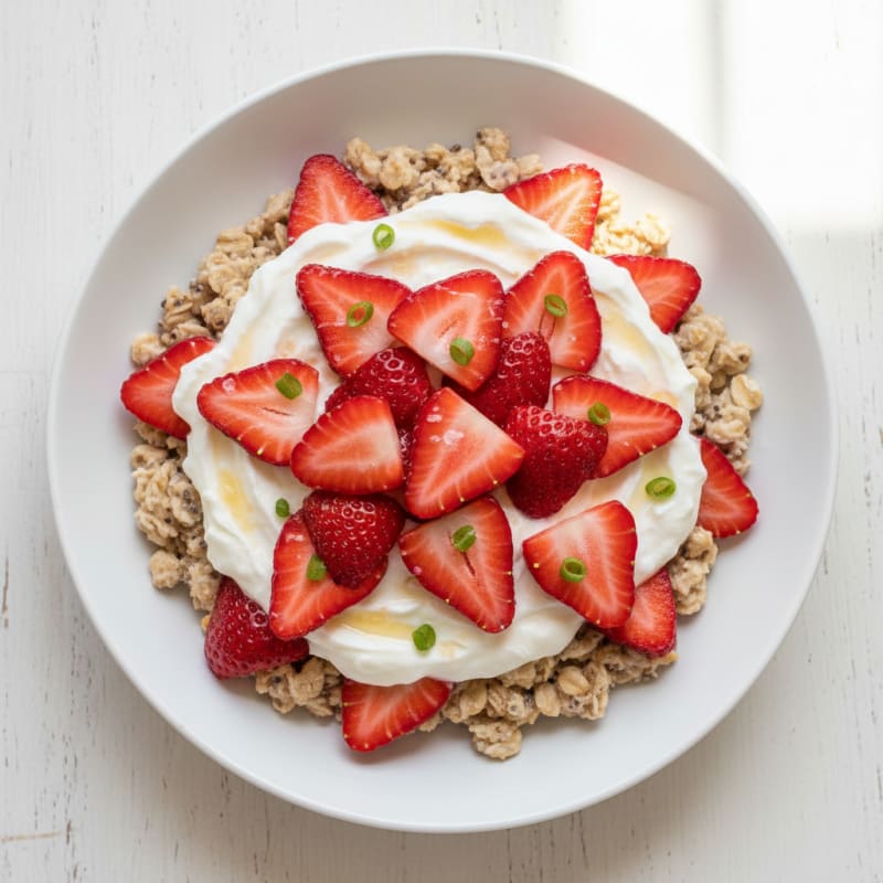 Creamy Strawberry Shortcake Overnight Oats