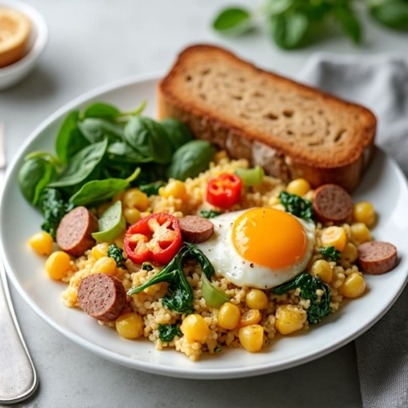 Protein-Packed Veggie and Egg White Scramble