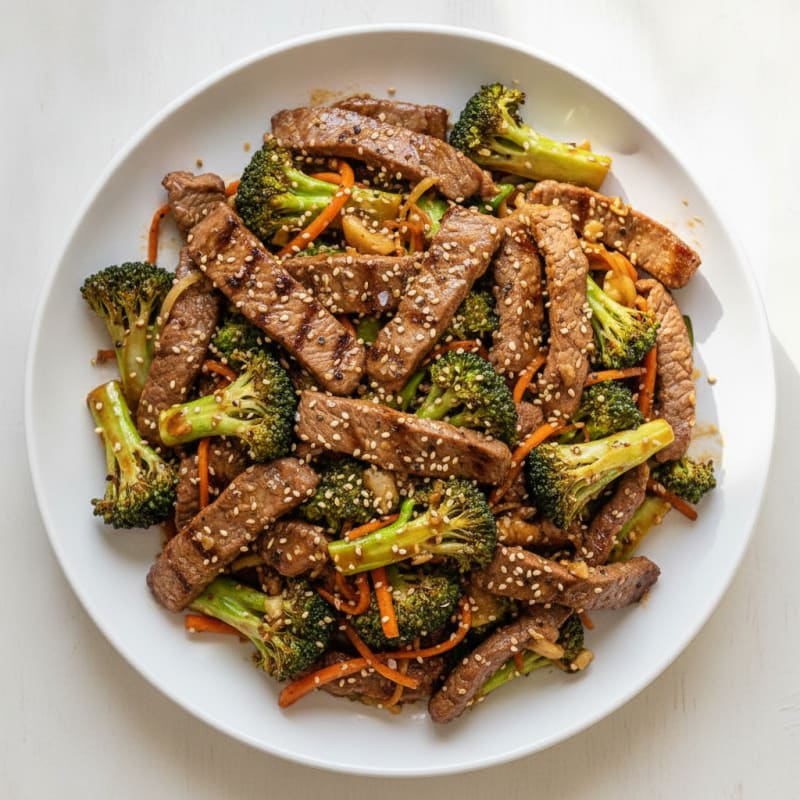 Sesame Beef and Broccoli Stir-Fry