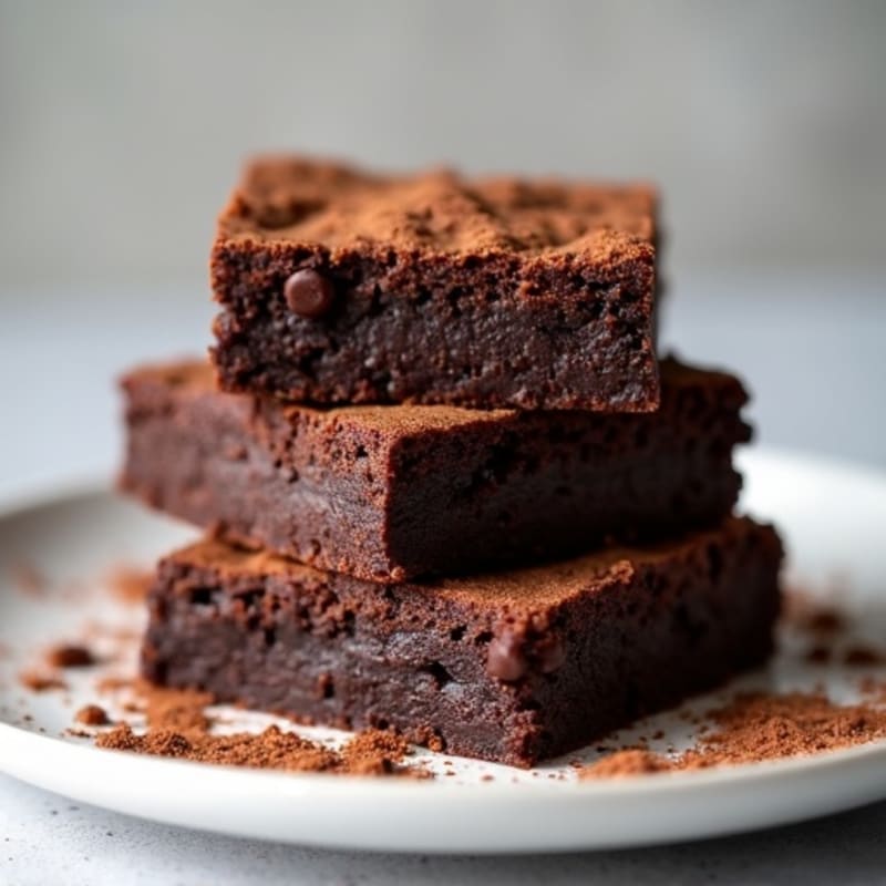 Black Bean Triple Chocolate Fudge Brownies