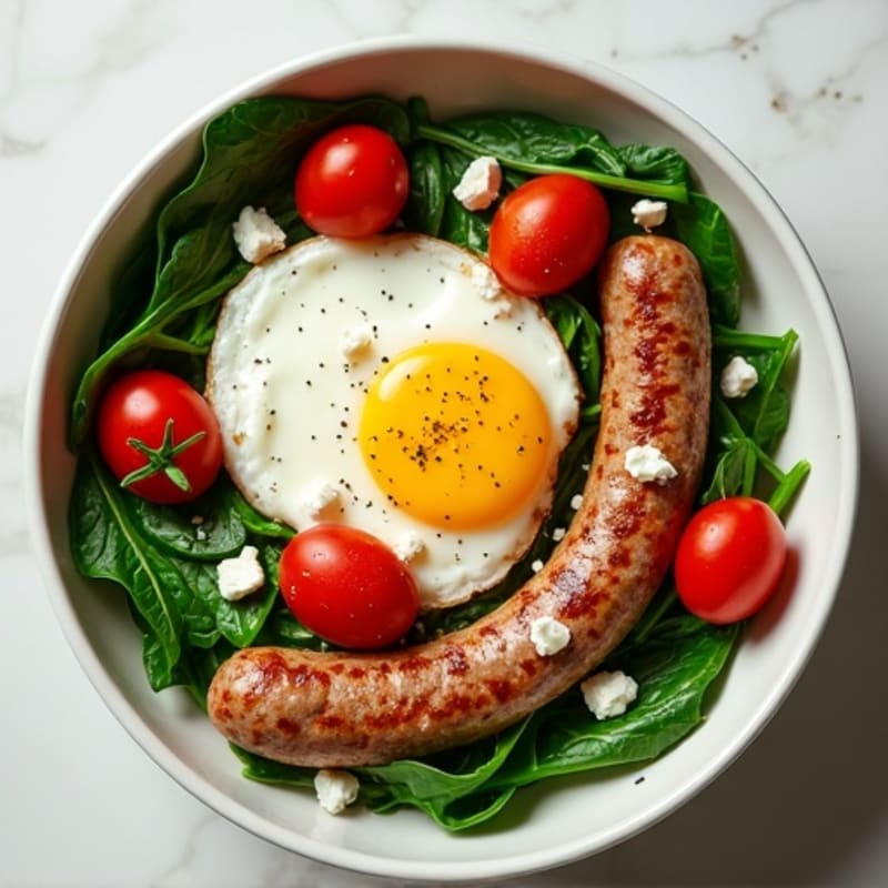Protein-Packed Spinach and Egg White Breakfast Bowl