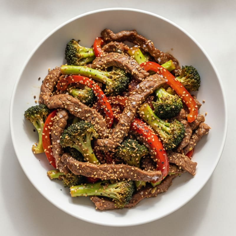 Sesame Beef and Broccoli Stir-Fry