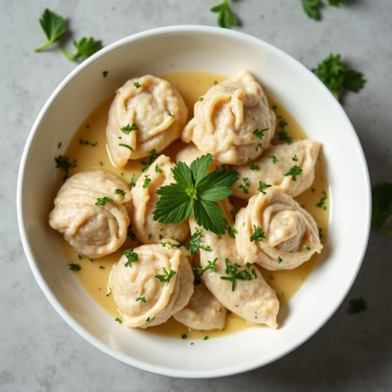 Lightened-Up Creamy Chicken and Herb Dumplings