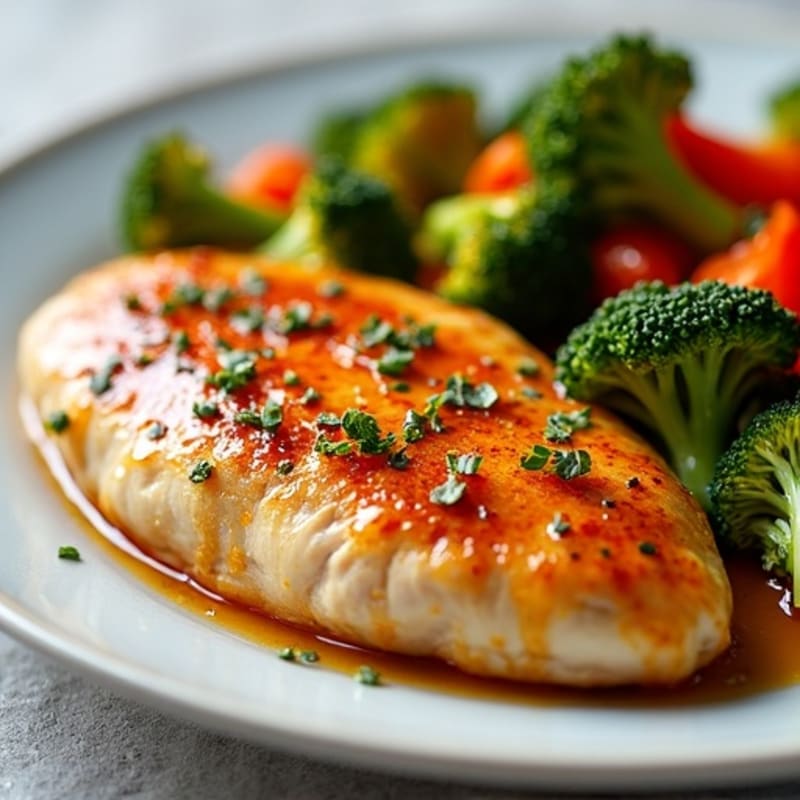 Sheet Pan Honey Garlic Chicken with Roasted Vegetables