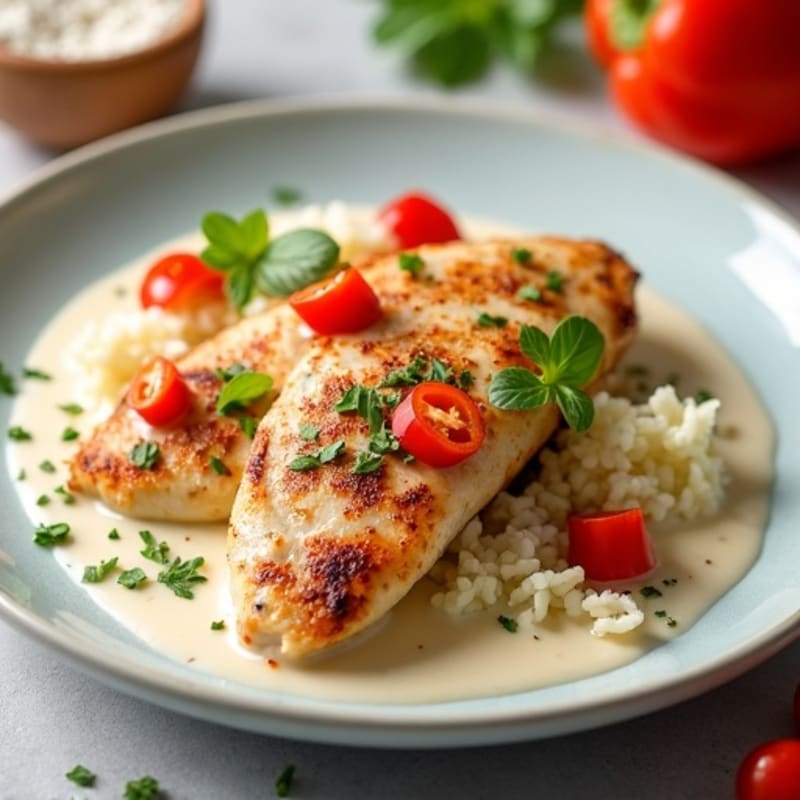 Creamy Coconut Yogurt Chicken with Aromatic Spices