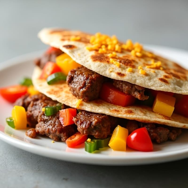 Crispy Lean Steak and Veggie Quesadillas