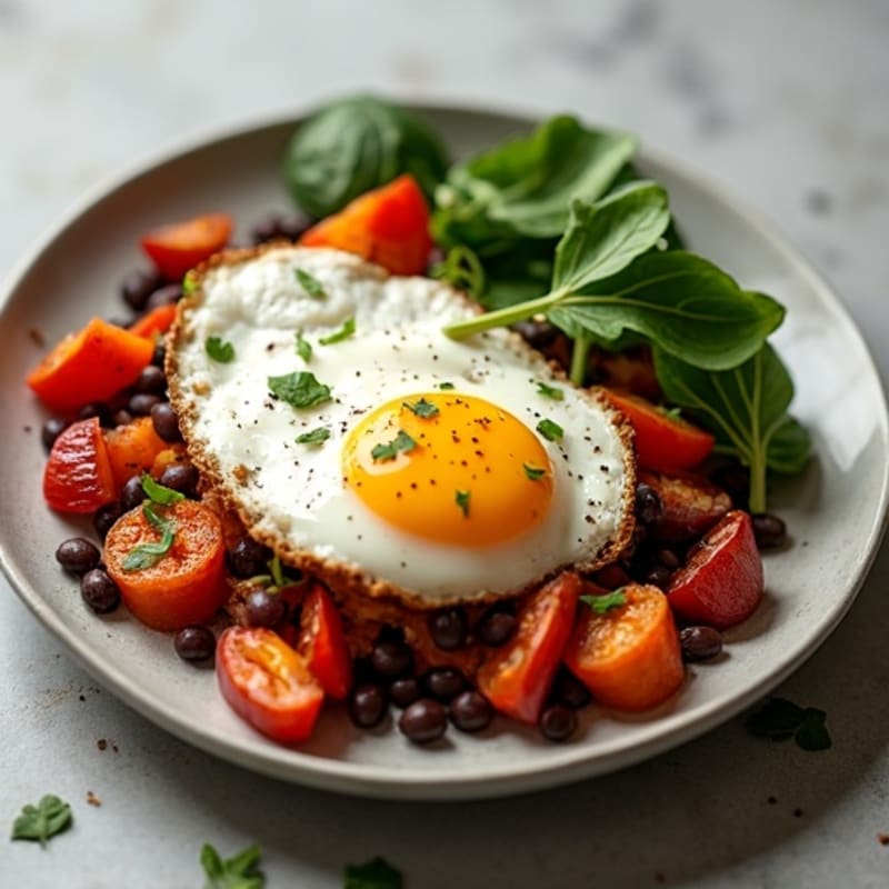 Crispy Sweet Potato and Egg Hash