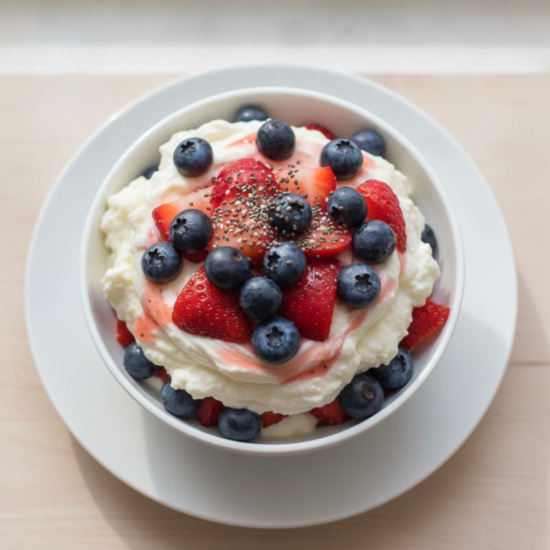 Creamy Greek Yogurt Protein Parfait with Mixed Berries