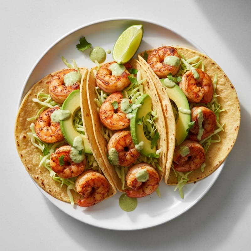 Smoky Chili-Lime Shrimp Tacos