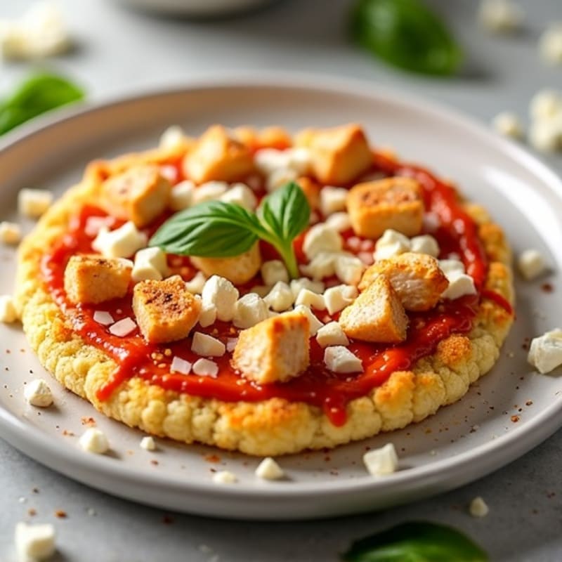 Crispy Buffalo Chicken Cauliflower Crust Pizza