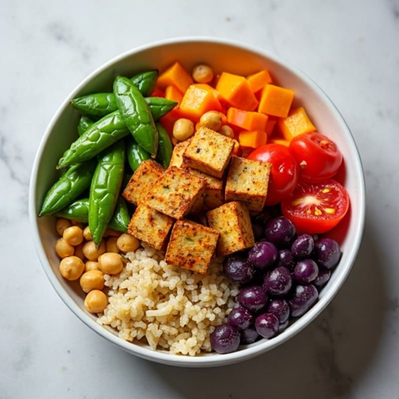 Roasted Rainbow Vegetable Buddha Bowl