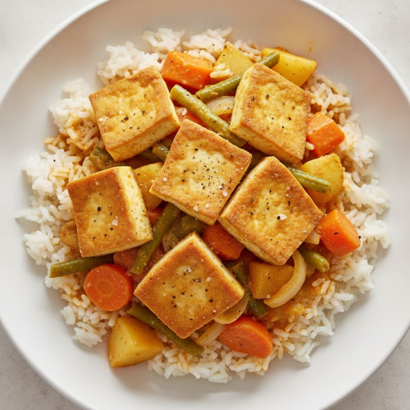 Tofu and Roasted Vegetable Curry