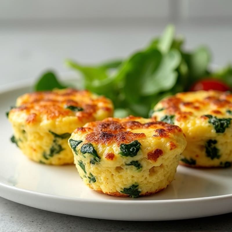 High-Protein Baked Egg Bites with Lean Turkey Sausage and Spinach