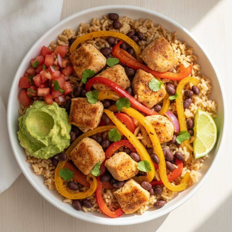 Chicken Taco Rice Bowl