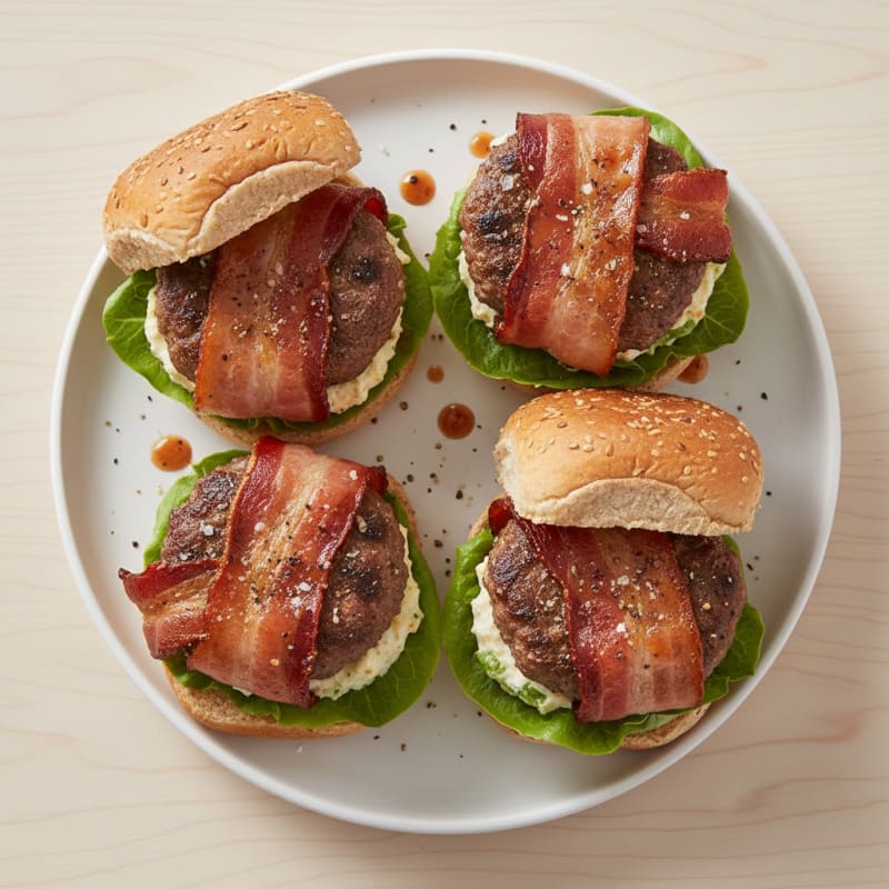 Crispy Bacon-Wrapped Jalapeño Sliders