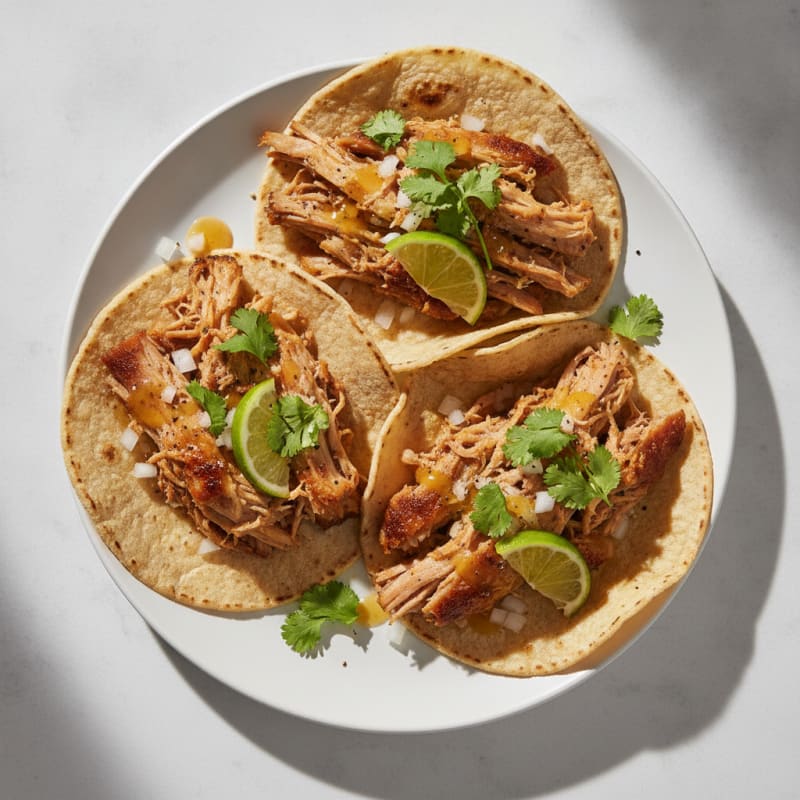 Slow-Cooked Pork Carnitas Tacos