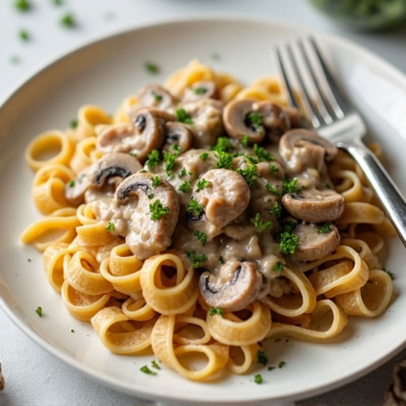 Creamy Lean Beef and Mushroom Stroganoff
