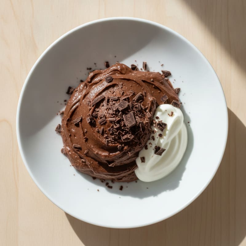 Silky Chocolate Protein Pudding with Greek Yogurt