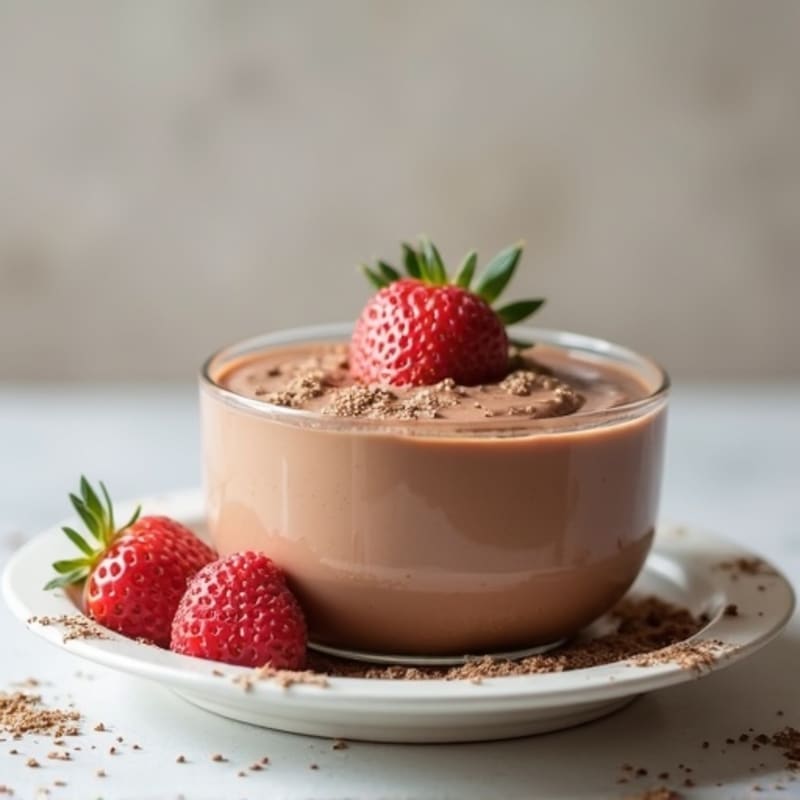 Silky Cottage Cheese and Cocoa Protein Pudding