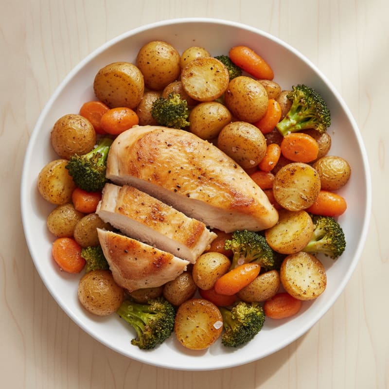 Chicken and Roasted Vegetable Medley
