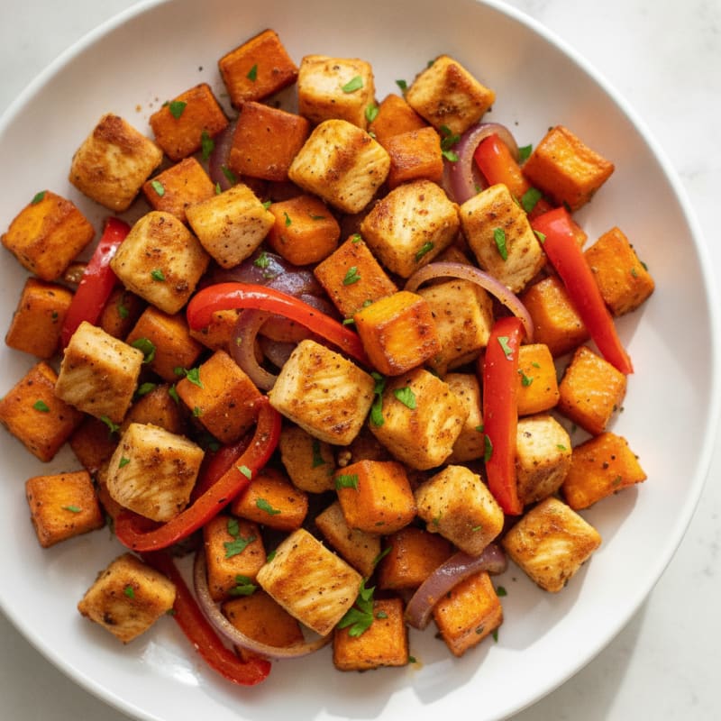 Chicken and Sweet Potato Hash
