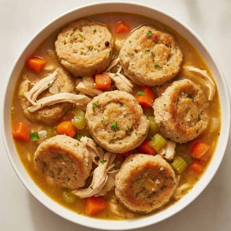 Homestyle Chicken and Herb Dumplings