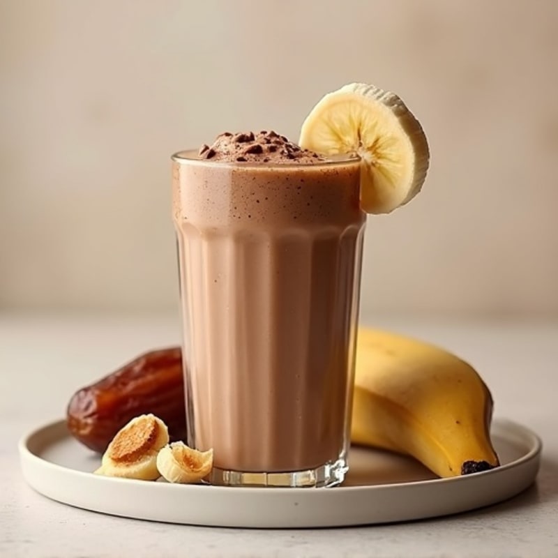 Creamy Protein-Packed Chocolate Peanut Butter Date Smoothie