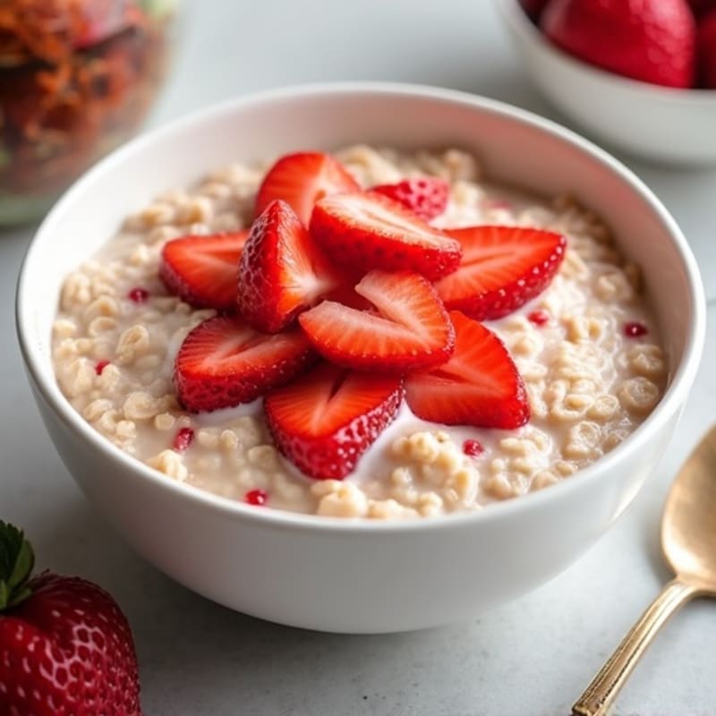 Creamy Strawberry Shortcake Overnight Oats