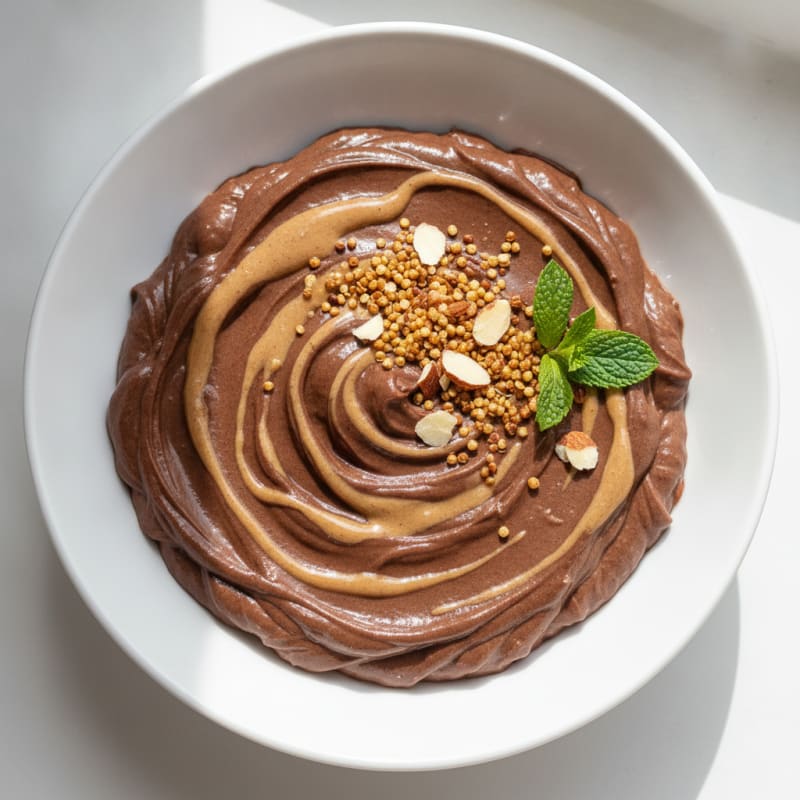 Silky Chocolate Protein Pudding with Greek Yogurt